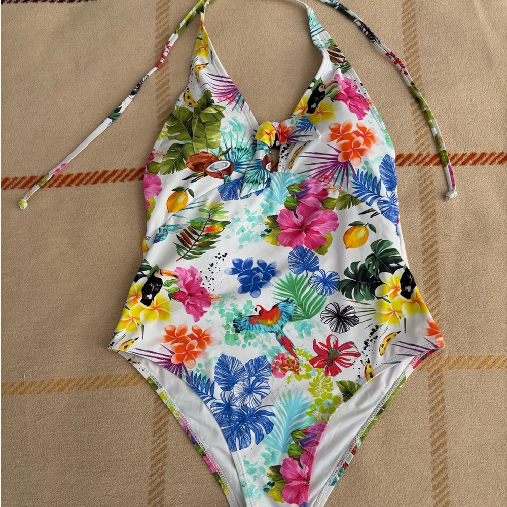 Desigual Multicolor Floral Swim One Piece